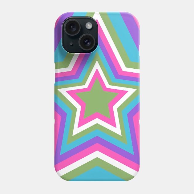 Vibrant Star Phone Case by Pixxie Design