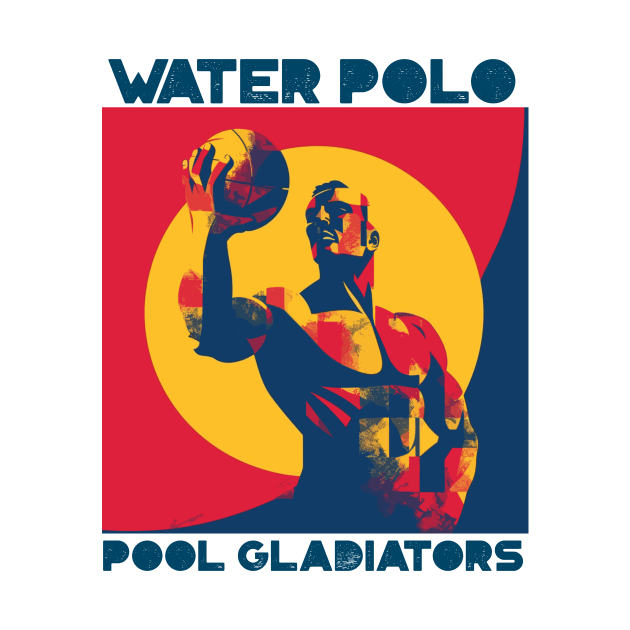 pool gladiators, waterpolo design v6 by H2Ovib3s