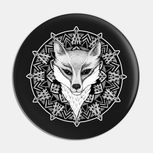 Fox Mandala Pin