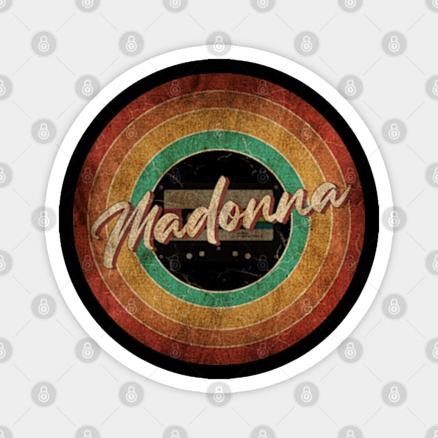 Madonna Vintage Circle Art Magnet by antongg