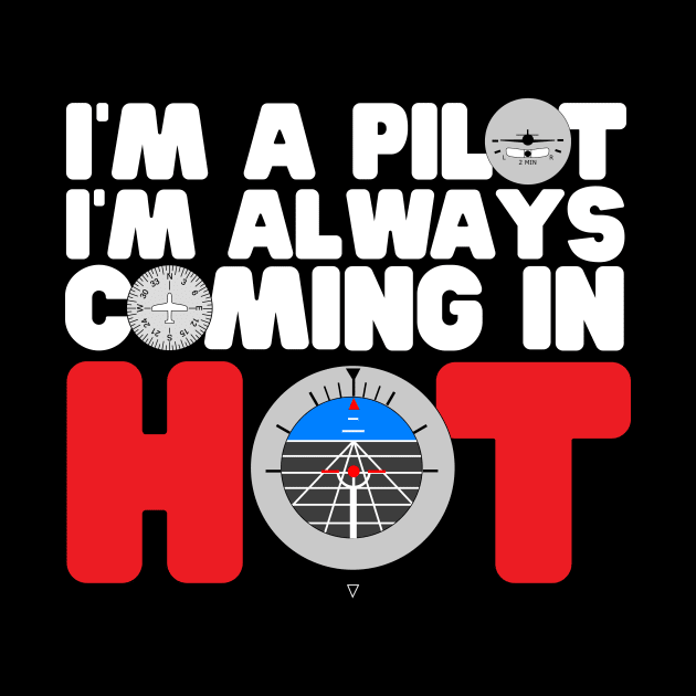 I'm A Pilot I'm Always Coming In Hot by thingsandthings