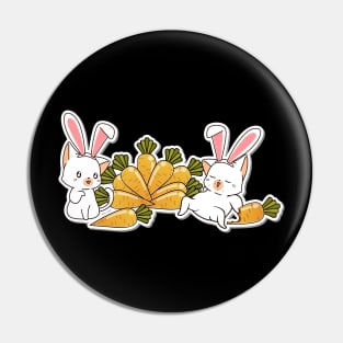 Cute Cats and Easter Day Sticker Pin