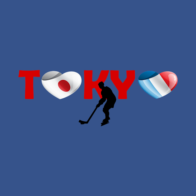 Sports, Hockey, France in Tokyo! by ArtDesignDE