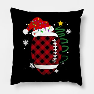 Buffalo Red Plaid Football Christmas Sport Xmas Pajama Pillow