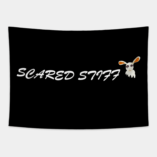 SCARED STIFF Tapestry by rachelslanguage