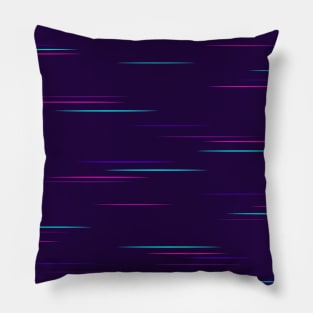 Back to 80s Vaporwave Glitch Pillow