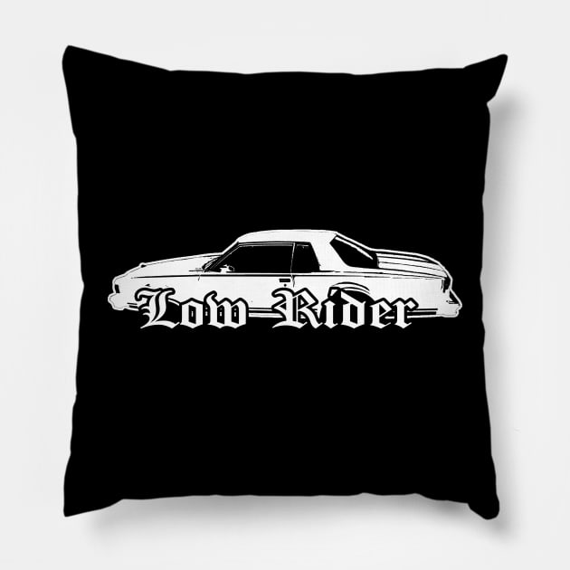 Lowrider Caprice Landau Coupe Classic Pillow by Black Ice Design