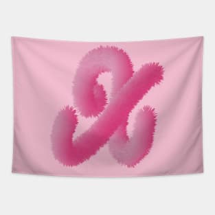 x Pink Animal Initials Tapestry