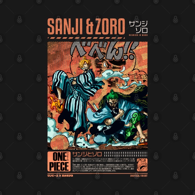 REUNION IN WANO | SANJI & ZORO | OTAKU DESIGN by Black Kitsune Argentina