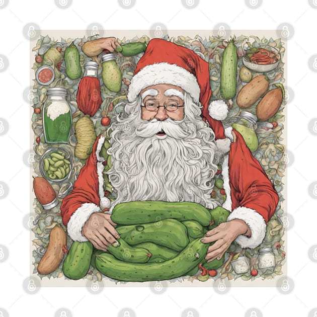 Pickle Lover Gift, Pickle Santa Gift, Christmas Pickle Gift by Merch4Days