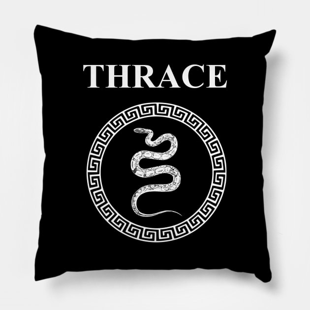 Thrace Ancient Thracian Symbol Pillow by AgemaApparel