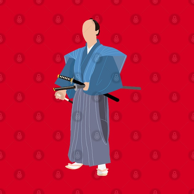 Historical Japanese Samurai Silhouette by MariOyama