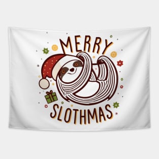 Merry slothmas Tapestry