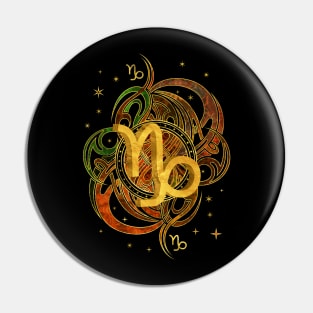 Capricorn Zodiac Sign Earth element Pin