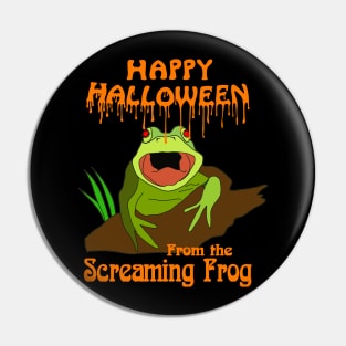 Happy Halloween from the Screaming Frog - Art Zoo Pin