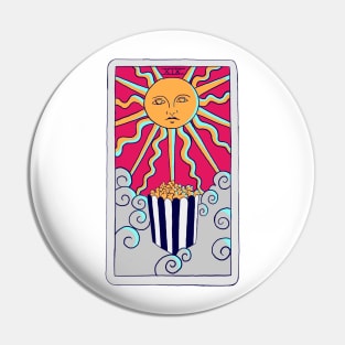 Movie Popcorn Tarot Card Pin