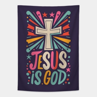 Jesus is God - Christian Quote Tapestry