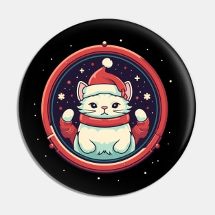 Manx Cat  Xmas, Love Cats Pin