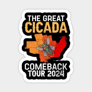 Great Cicada Comeback Tour XIX XIII USA 2024 Magnet