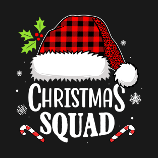 Christmas Squad Leopard Family Group Matching Xmas Pajama T-Shirt