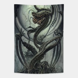 Giger style Artwork Tapestry