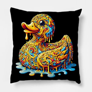 Colorful melting Rubber Duck Pillow