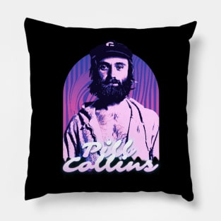 phil collins retro purple Pillow