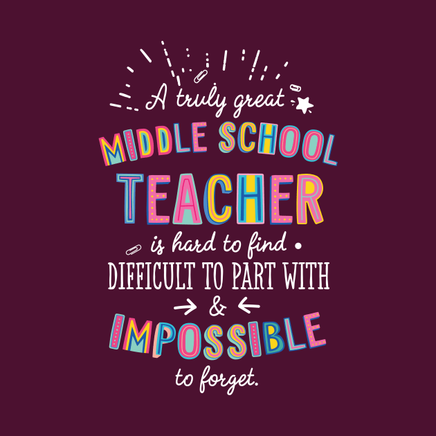 A truly Great Middle School Teacher Gift - Impossible to forget by BetterManufaktur