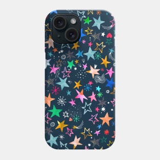 Winter Stars Multi navy Phone Case