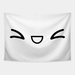 Kawaii Mouth, Smiley Face Tapestry