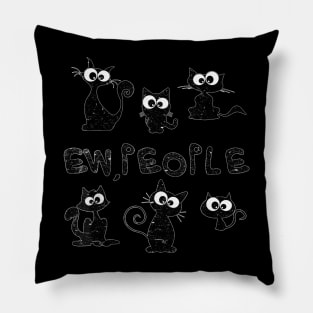 Ew,People  Cat Kitty Lover  Funny Gift Catmas Pillow