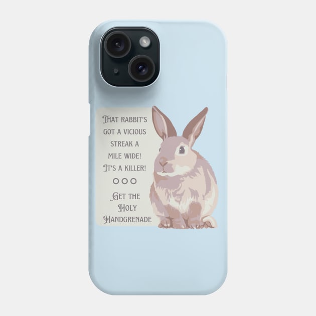 Vicious Rabbit Phone Case by Slightly Unhinged