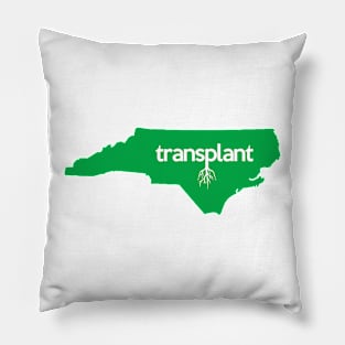 North Carolina Transplant NC Green Pillow