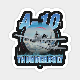 A10 Thunderbolt Close Air Support  Airforce Pilot Gift Modern Warbird Magnet