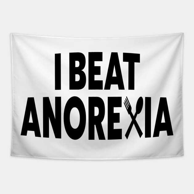 I Beat Anorexia Awareness Tapestry by l designs