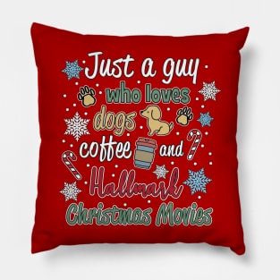 Guy who loves Hallmark Christmas Movies Pillow