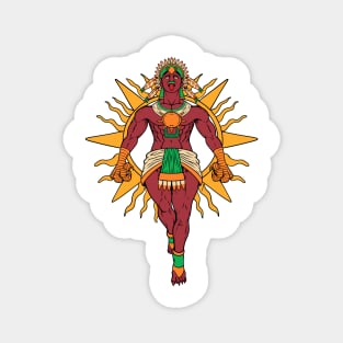 Aztec God of the Sun - Tonatiuh Magnet