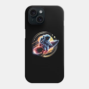 Lonely Astronaut on Comet in Space Phone Case