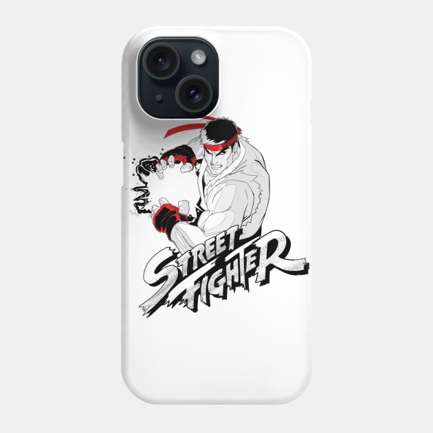 Street Fighter - Ryu - Hadoken (Ver 2) Phone Case by CoolDojoBro