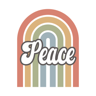 Retro Peace Rainbow T-Shirt