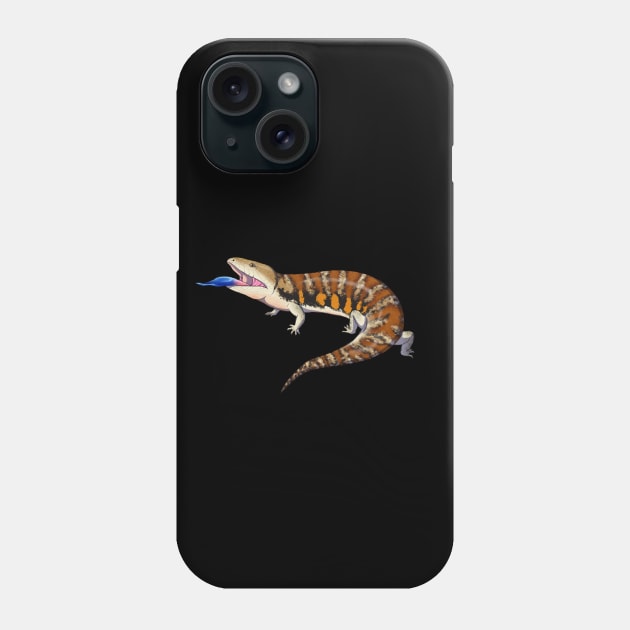 Northern Blue Tongue Skink Phone Case by xxkincadesvanityxx