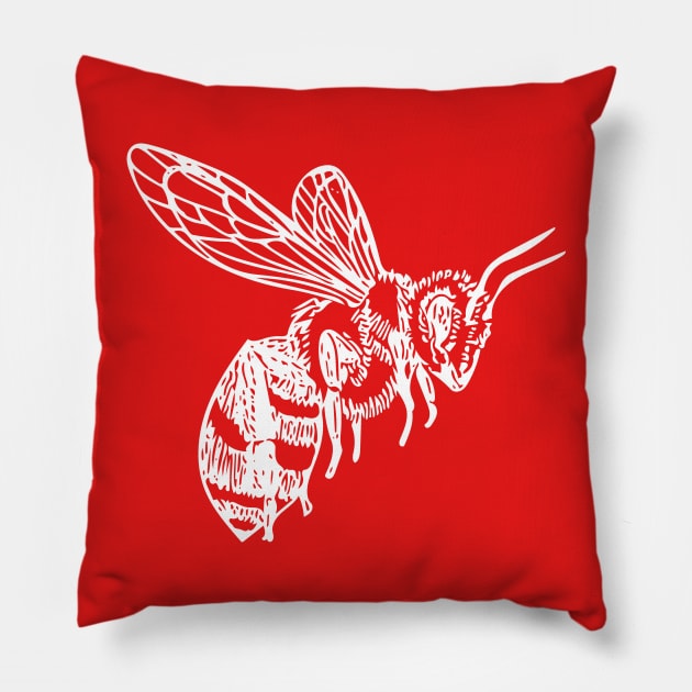 Bumble Bee Tee Pillow by artfulfreddy