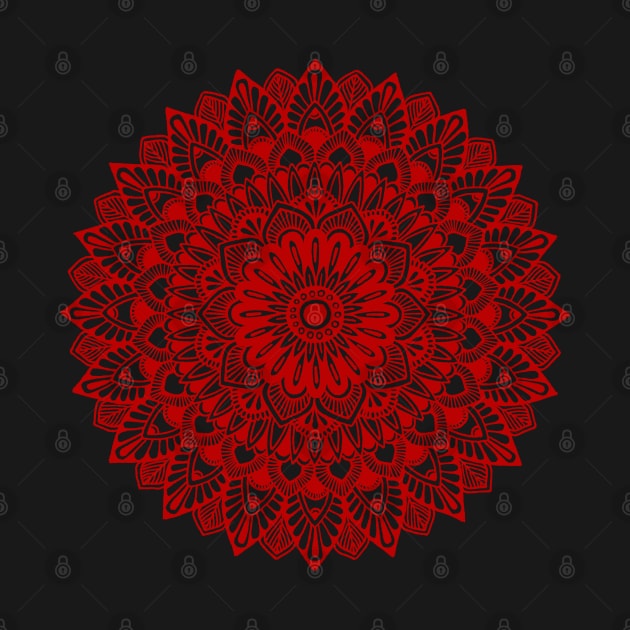 Mandala (red) by calenbundalas