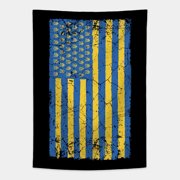 Ukrainian American Ukraine Patriot Tapestry by MintaApparel