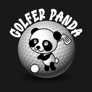 Golfer Panda T-Shirt