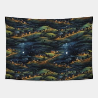 Night on the Farm Tapestry