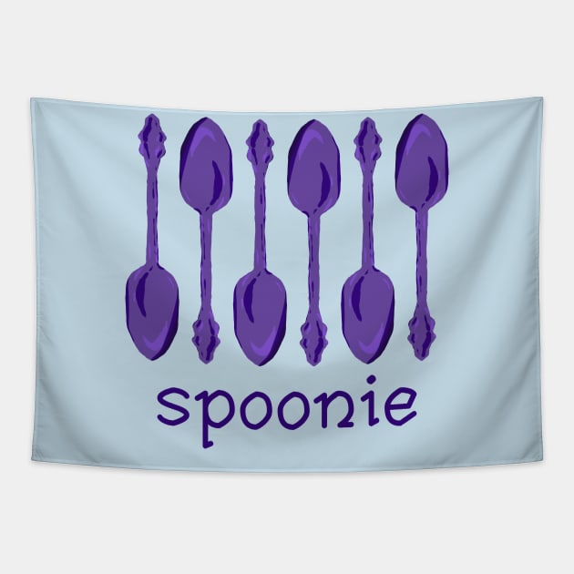 Spoonie (Purple) Tapestry by KelseyLovelle