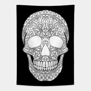 Mandala Skull Tapestry