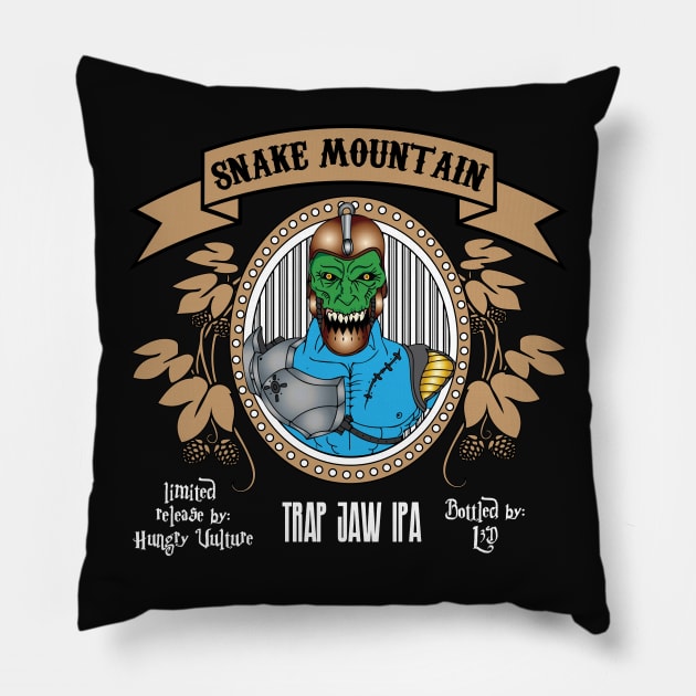 Snake Mountain Trap Jaw IPA Pillow by kcity58