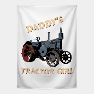 Daddy's tractor girl Tapestry